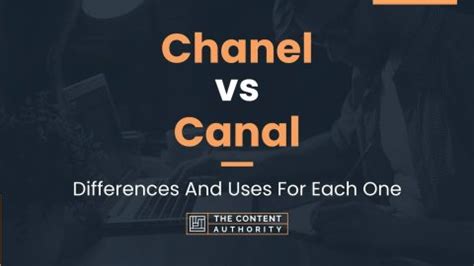 chanel vs canal|difference between canal and channel.